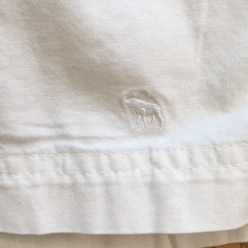 Abercrombie & Fitch White Cotton A-Line Skirt - Picture 2 of 5